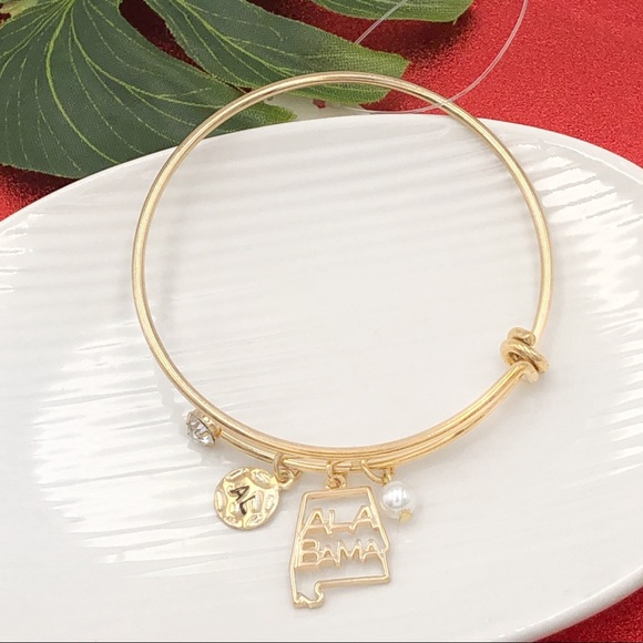 🌼 Alabama Expandable Bangle Bracelet Alabama Alabama Alabama Alabama Alabama - Picture 2 of 5